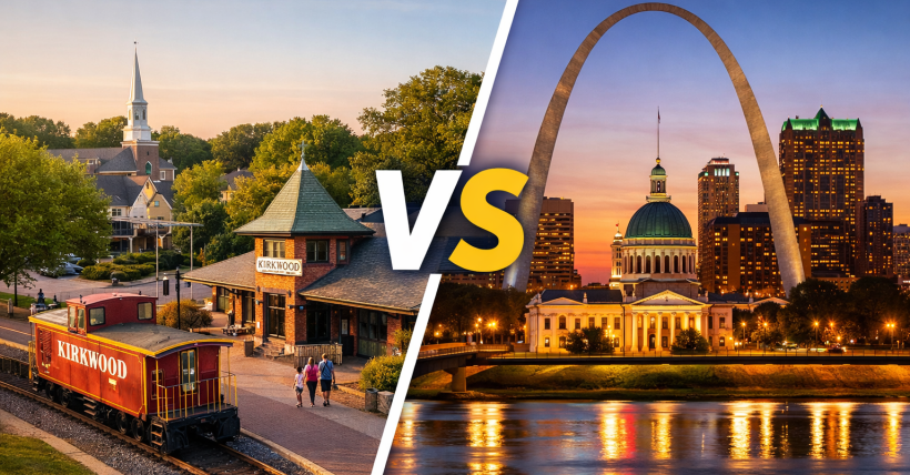 Kirkwood, MO vs Downtown St. Louis: Comparing Cost of Living & Lifestyle